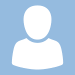 Generic user avatar silhouette on a blue background used as a profile placeholder